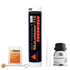 SIKALASTOMER 710 BUTYL SEALANT BLACK (1tube+1wipe) WINDSCREEN FITTING KIT SIKALASTOMER 710 BUTYL SEALANT BLACK (1tube+1wipe) WINDSCREEN FITTING KIT