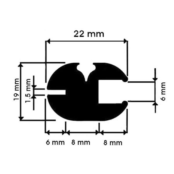 1/4 X 1/16 (6mm x 1.5mm) CLAYTONRITE 30M ROLL