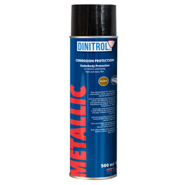 DINITROL METALLIC BROWN UNDERBODY WAX 500ml AEROSOL CAN