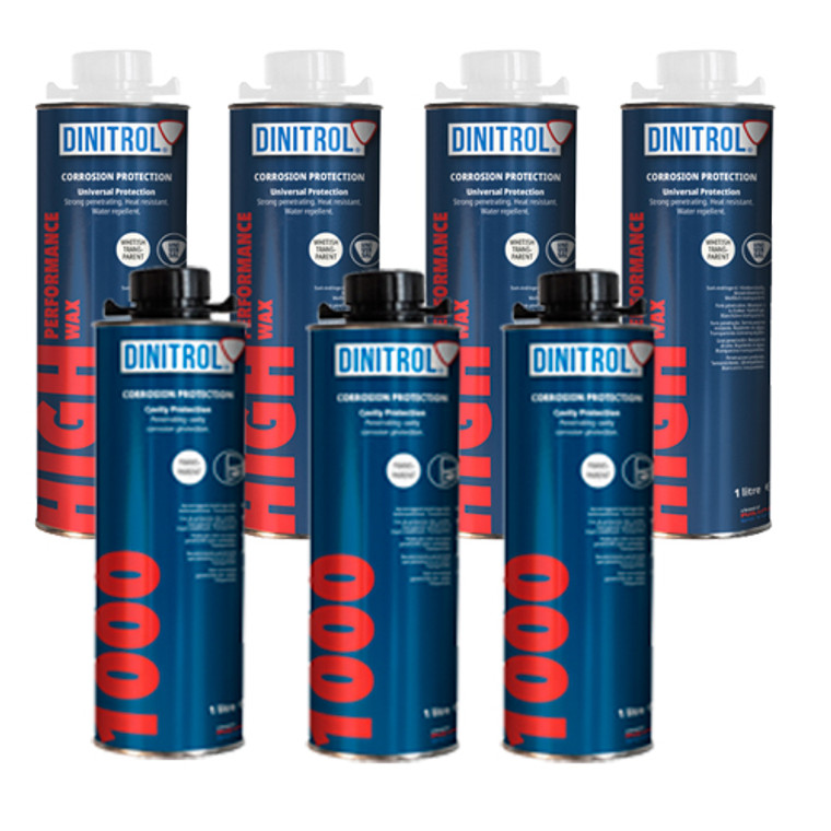 DINITROL CLEAR RUSTPROOFING TOP UP PACK LITRES MEDIUM CAR