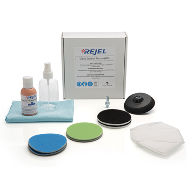 REJEL DIY 3" FLAT GLASS SCRATCH KIT HEAVY SCRATCHES