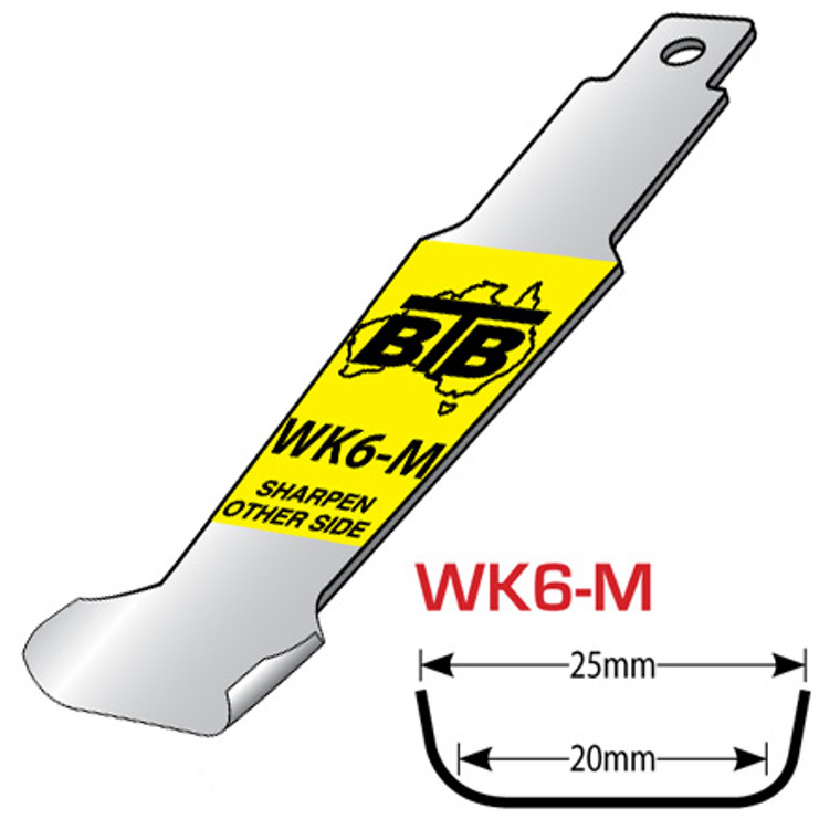 BTB PINCHWELD SCRAPER BLADE with WINGS (20mm Wide)