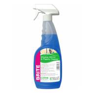 BRITE GLASS, MIRROR & STAINLESS STEEL CLEANER 750ML