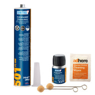 DINITROL 501 FAST CURE WINDSCREEN FITTING KIT WITH WIPE, BONDING ADH SEALANT OEM