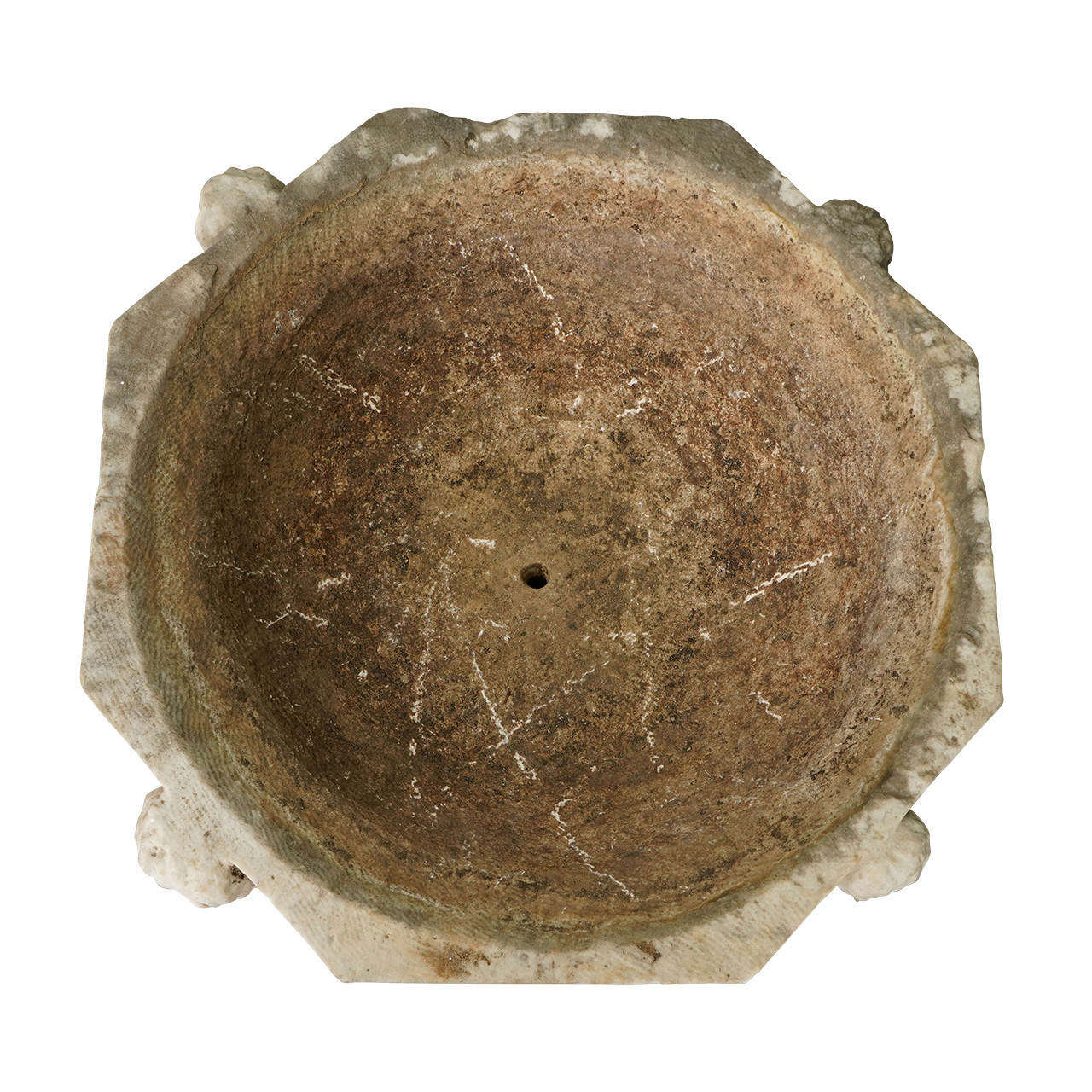 Carved Marble Garden Urn, 19th c.