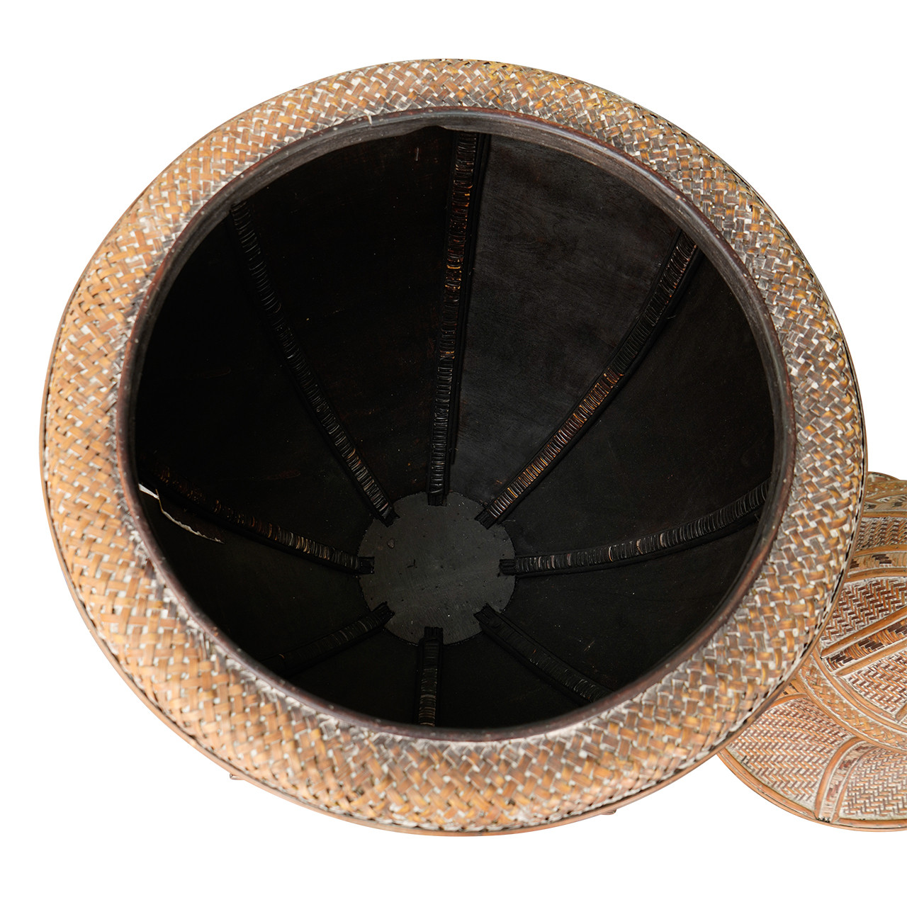 Large Decorative Rattan Neoclassical Style Urn