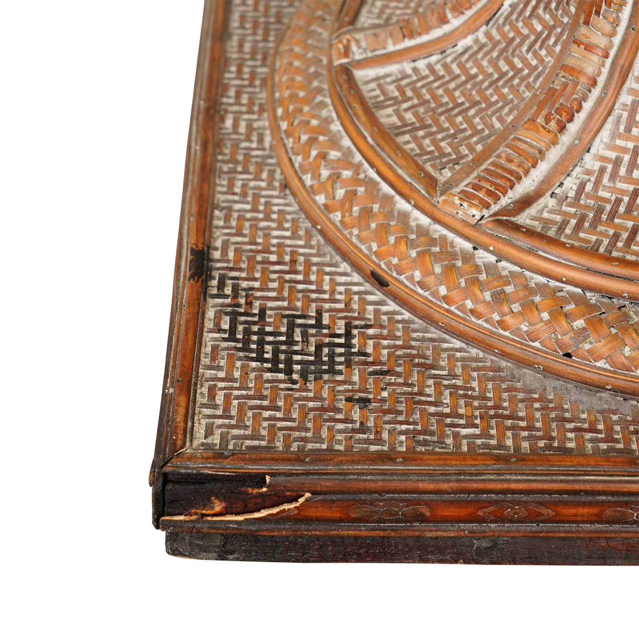 Large Decorative Rattan Neoclassical Style Urn