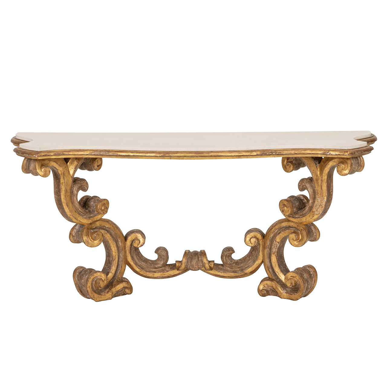 Baroque Console by Dennis & Leen - Limestone Top