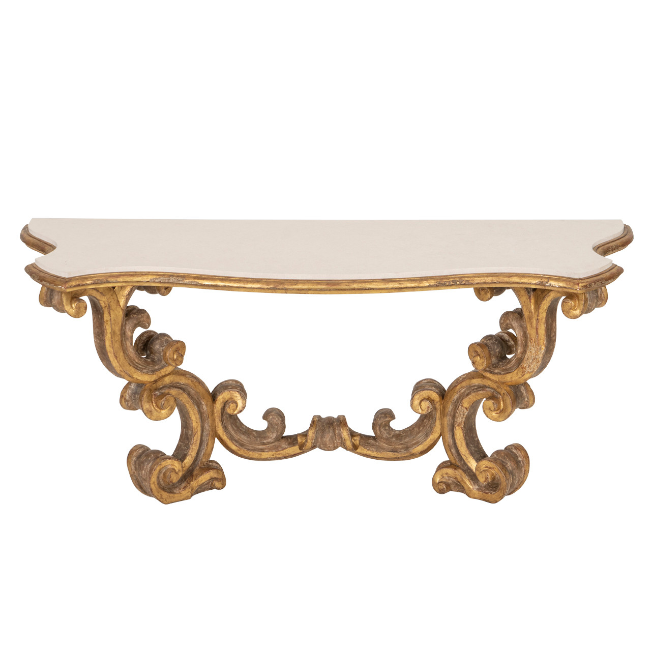 Baroque Console by Dennis & Leen - Limestone Top