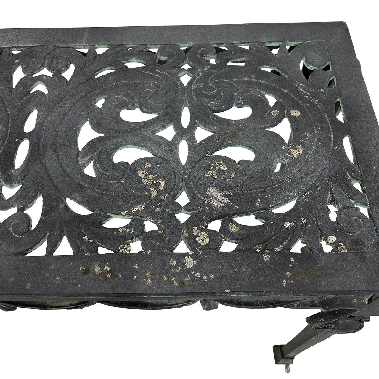 Neoclassical Outdoor Metal Console Table, Vintage #1