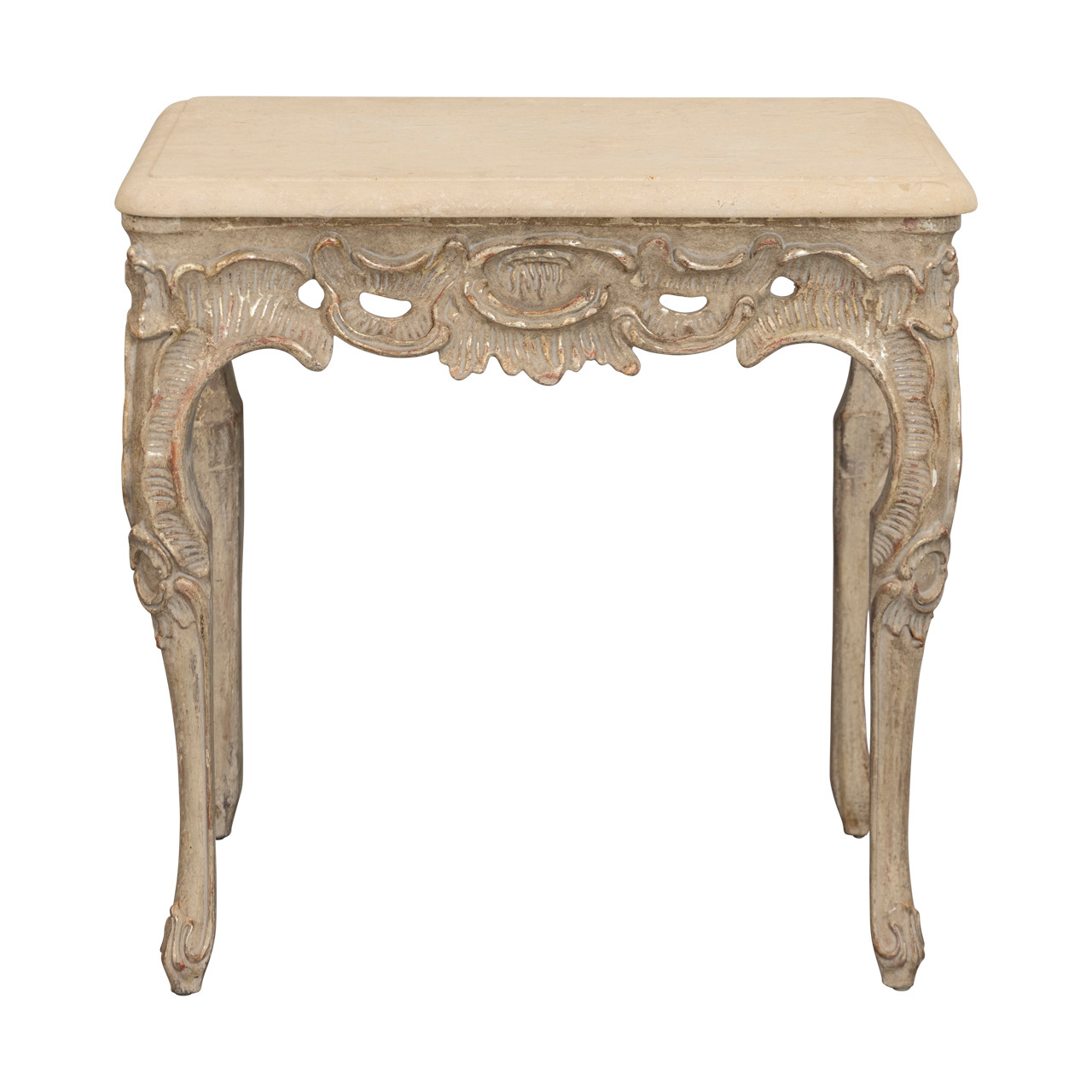 Rocaille Side Table by Dennis & Leen w/ Pietra Stone Top
