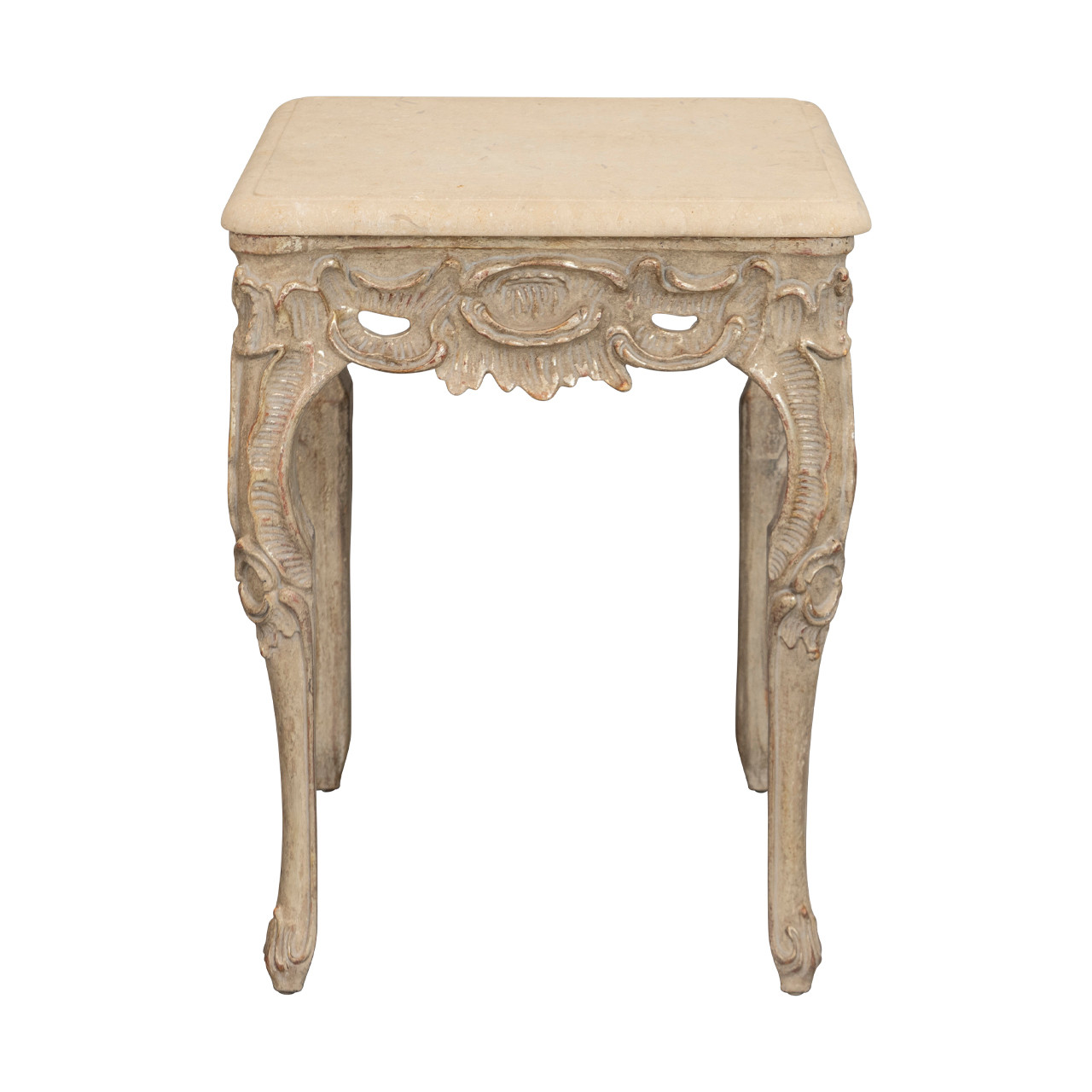 Rocaille Side Table by Dennis & Leen w/ Pietra Stone Top
