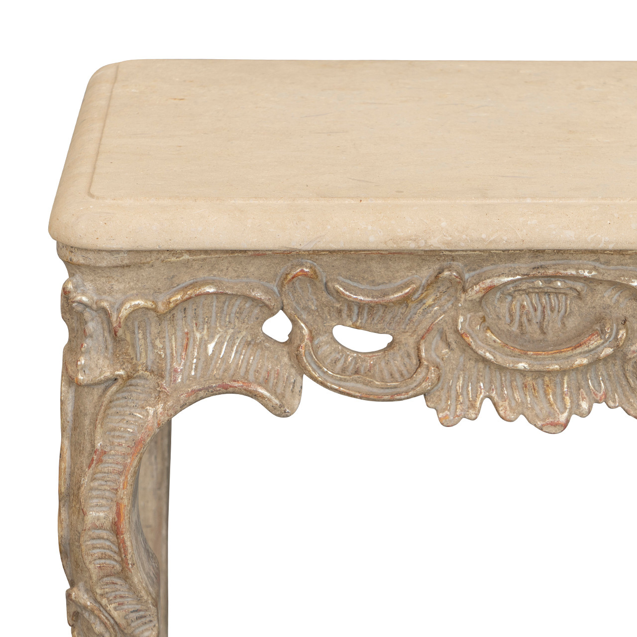 Rocaille Side Table by Dennis & Leen w/ Pietra Stone Top