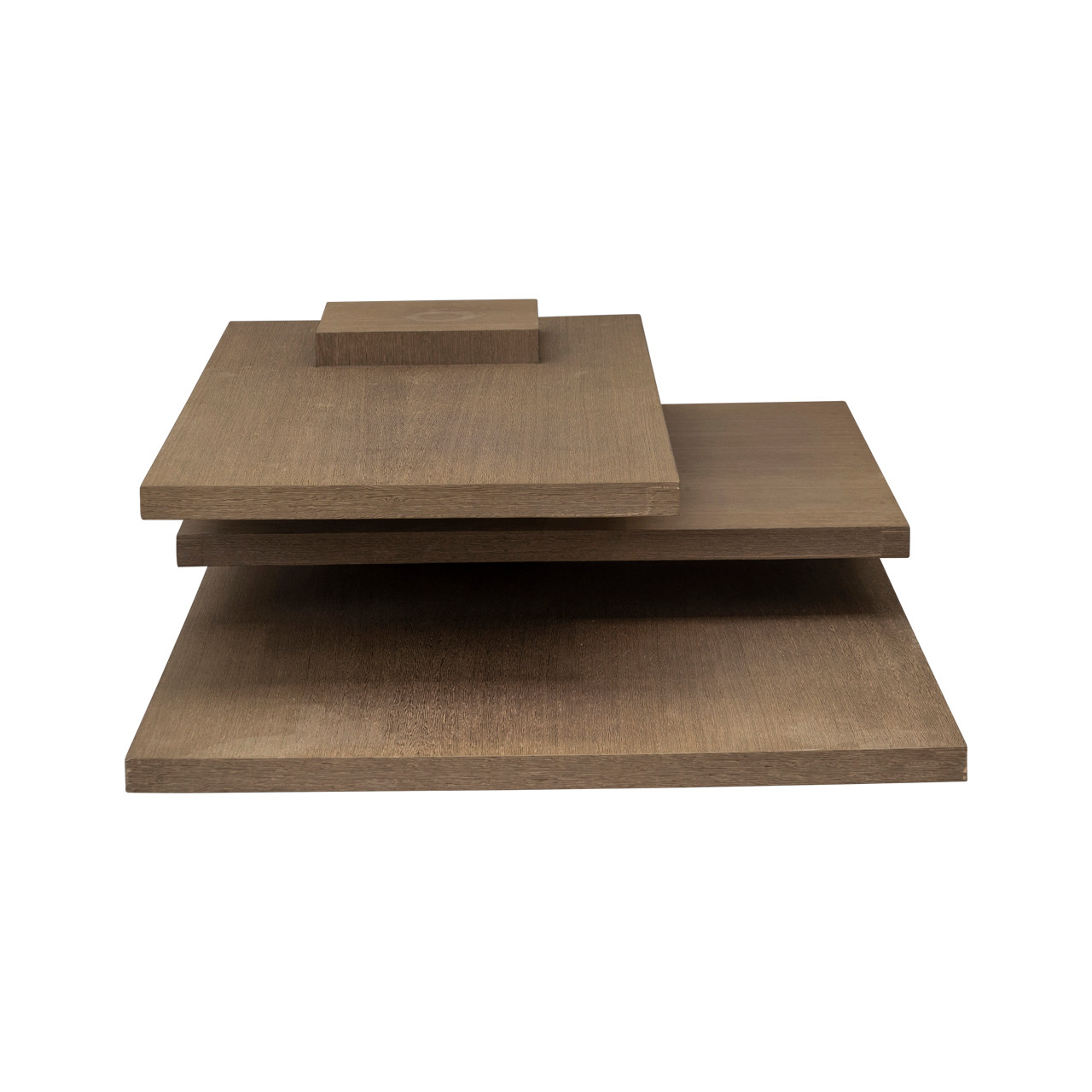 Contemporary Tiered Wenge Veneered Cocktail Table