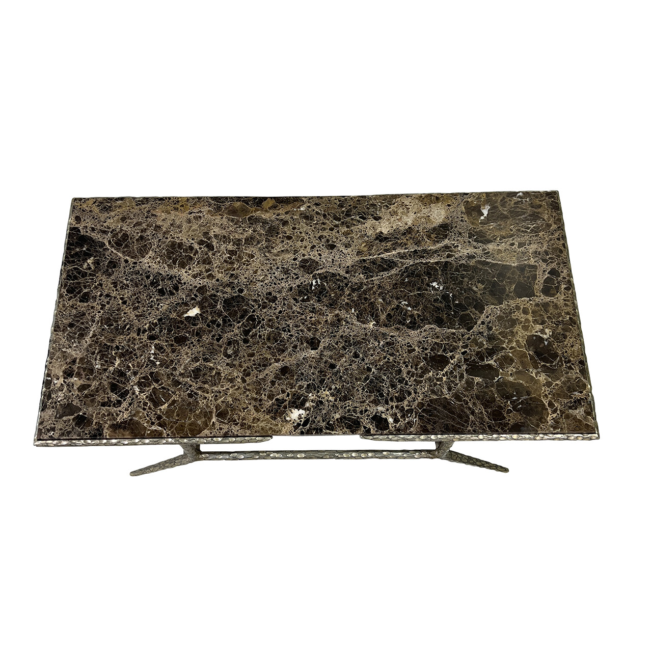 Renzo Coffee Table in Gilded Finish w/ Marble Top by Formations