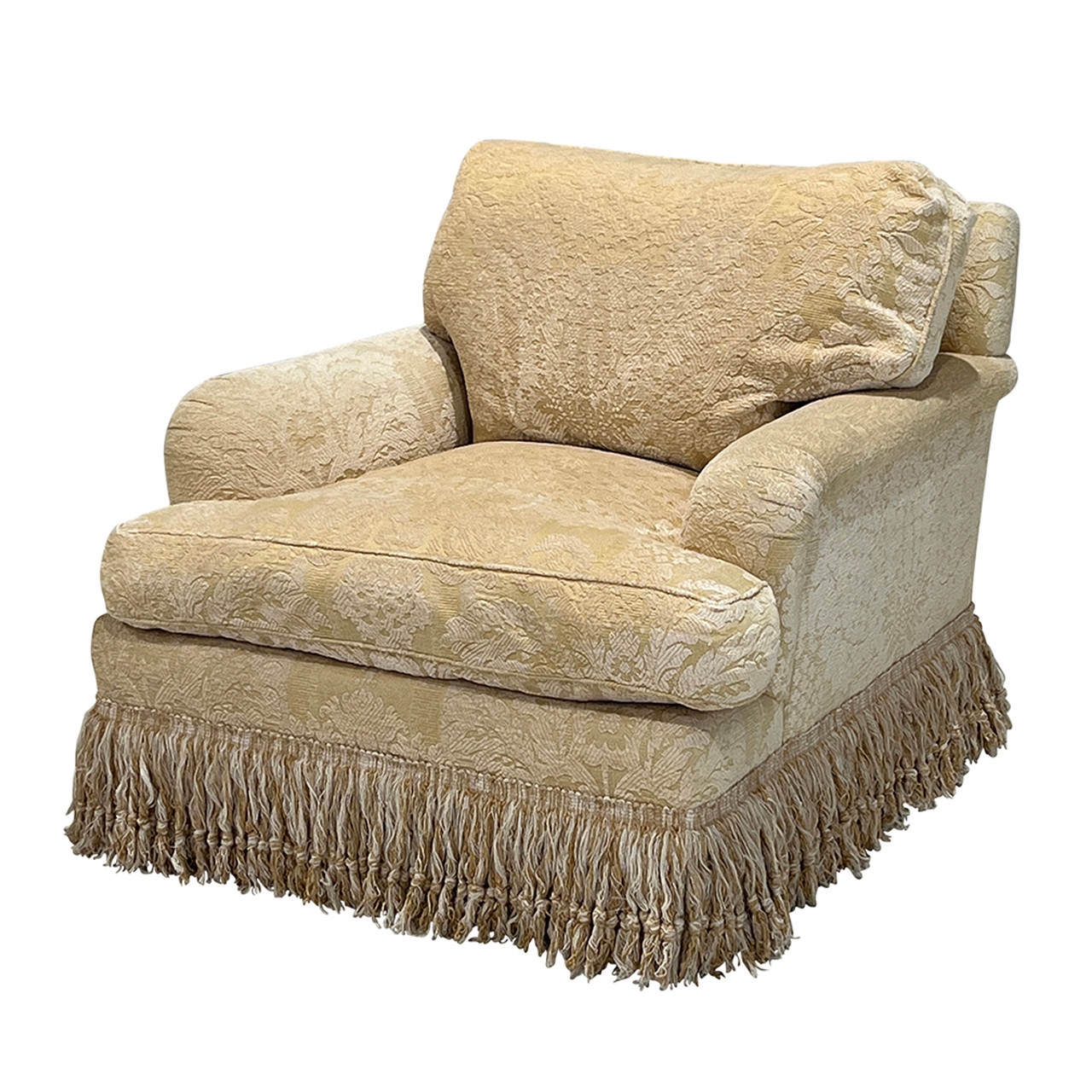 English Roll Arm Lounge Chair by Cameron Collection