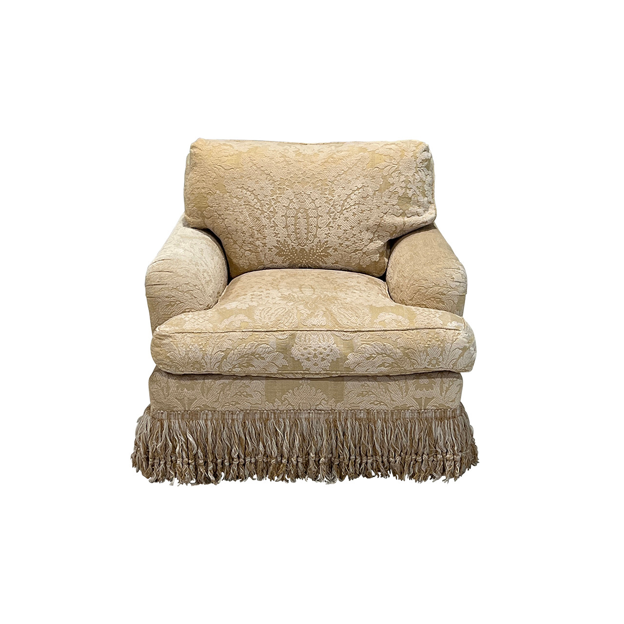 English Roll Arm Lounge Chair by Cameron Collection