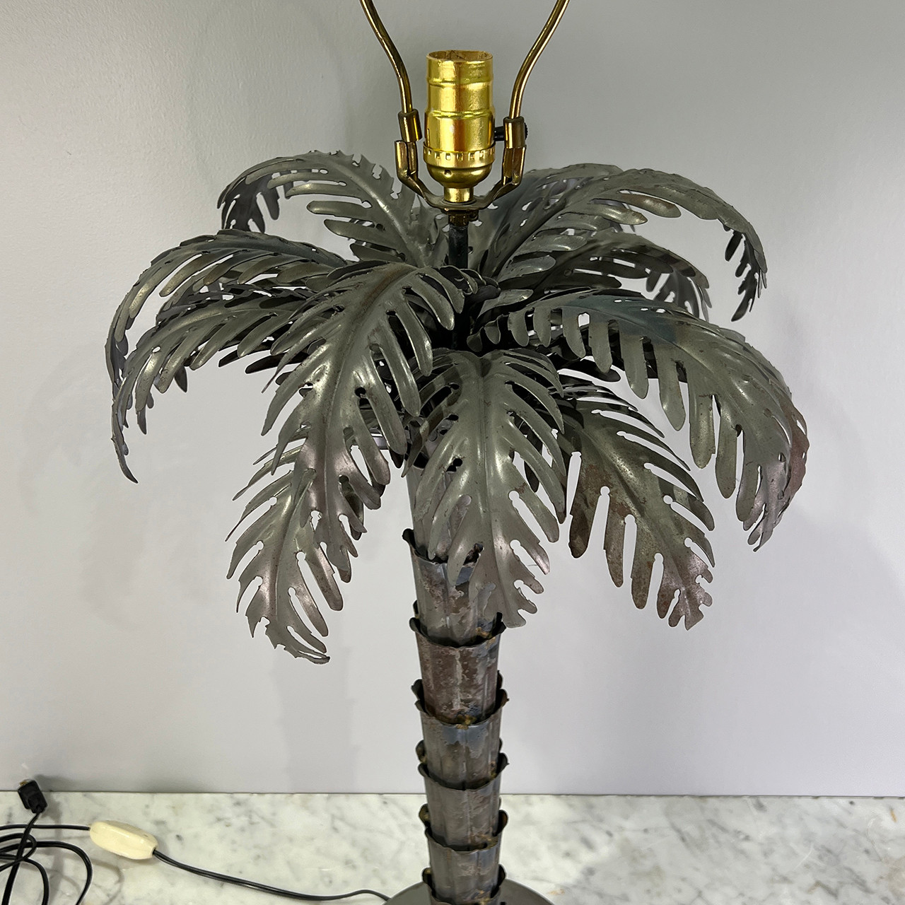 Metal Palm Table Lamp #2