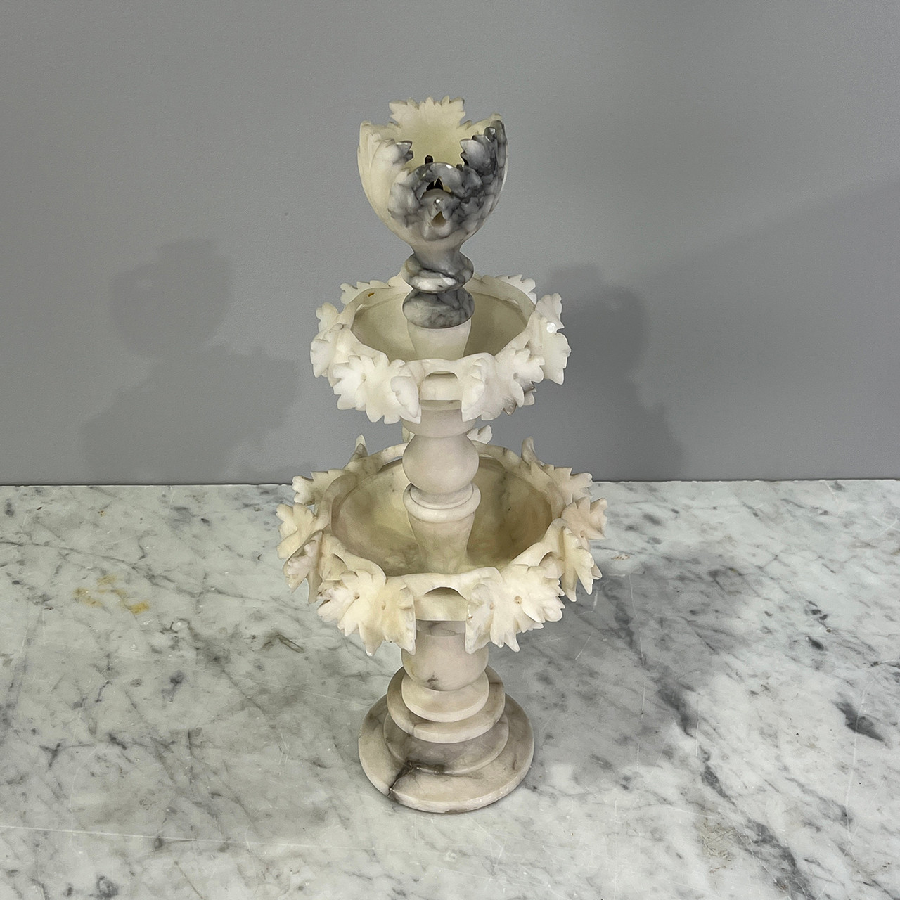 Carved Alabaster Centerpiece