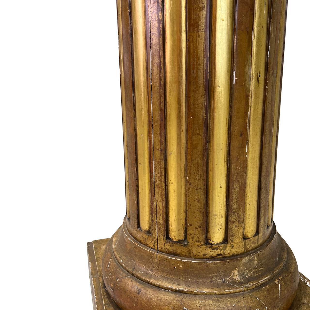 19th Century Carved Giltwood Pedestal