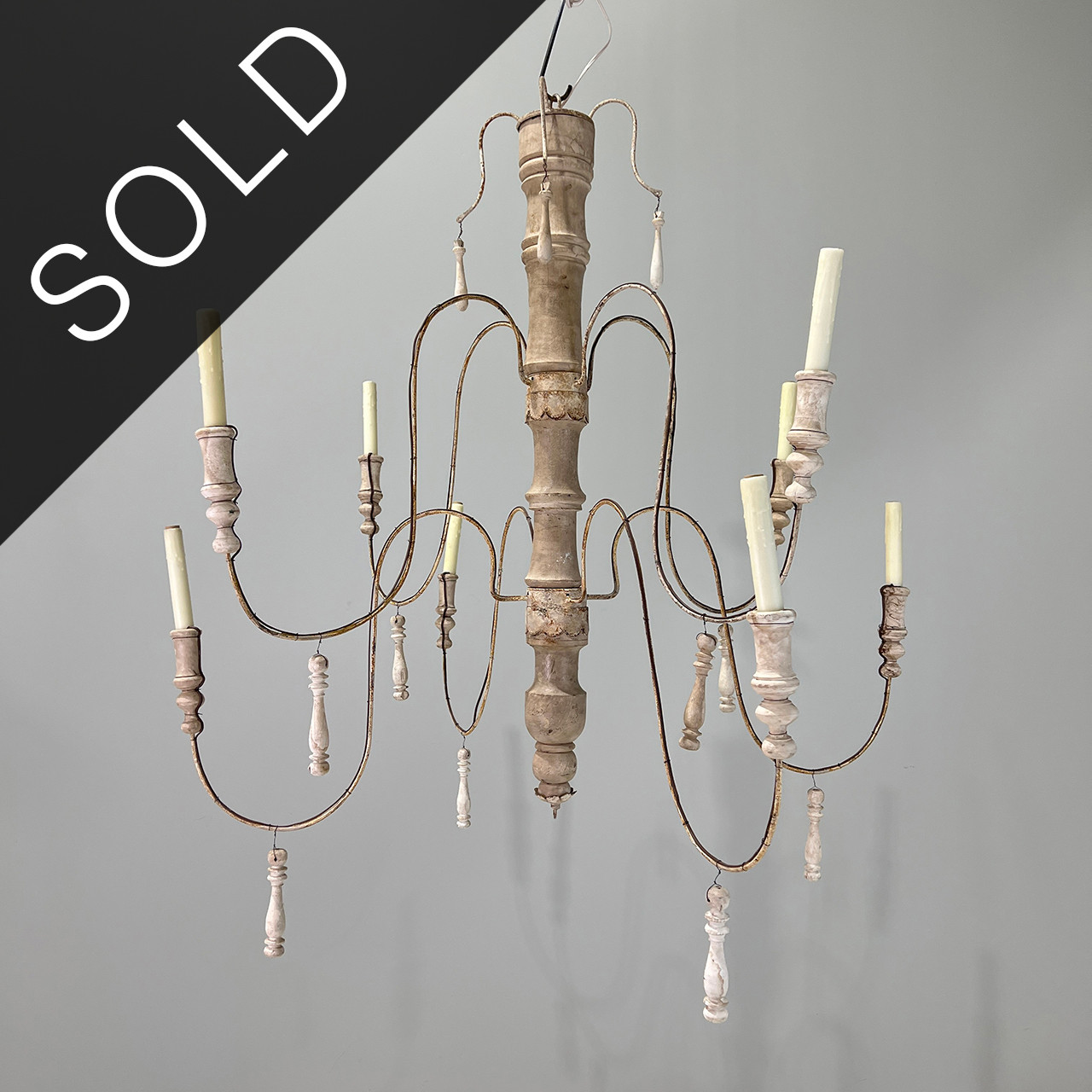 Whimsical Antique Chandelier Circa 1930
