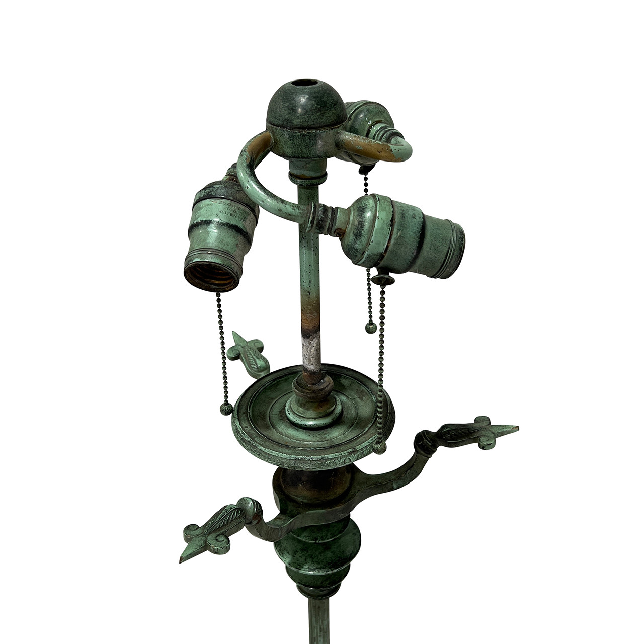 Patinated Bronze Floor Lamp, Vintage