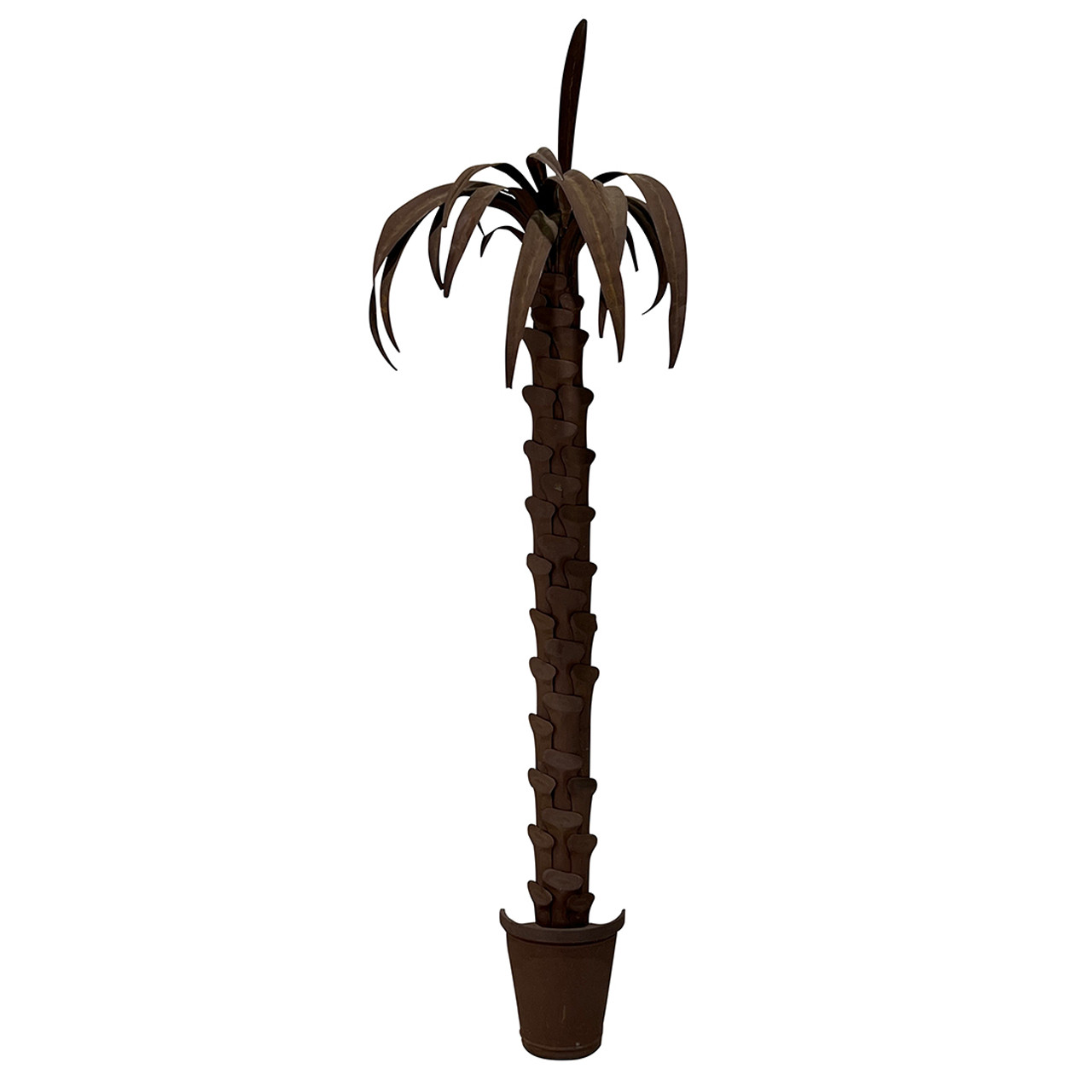 Tole Palm Tree Applique in the Style of Serge Roche