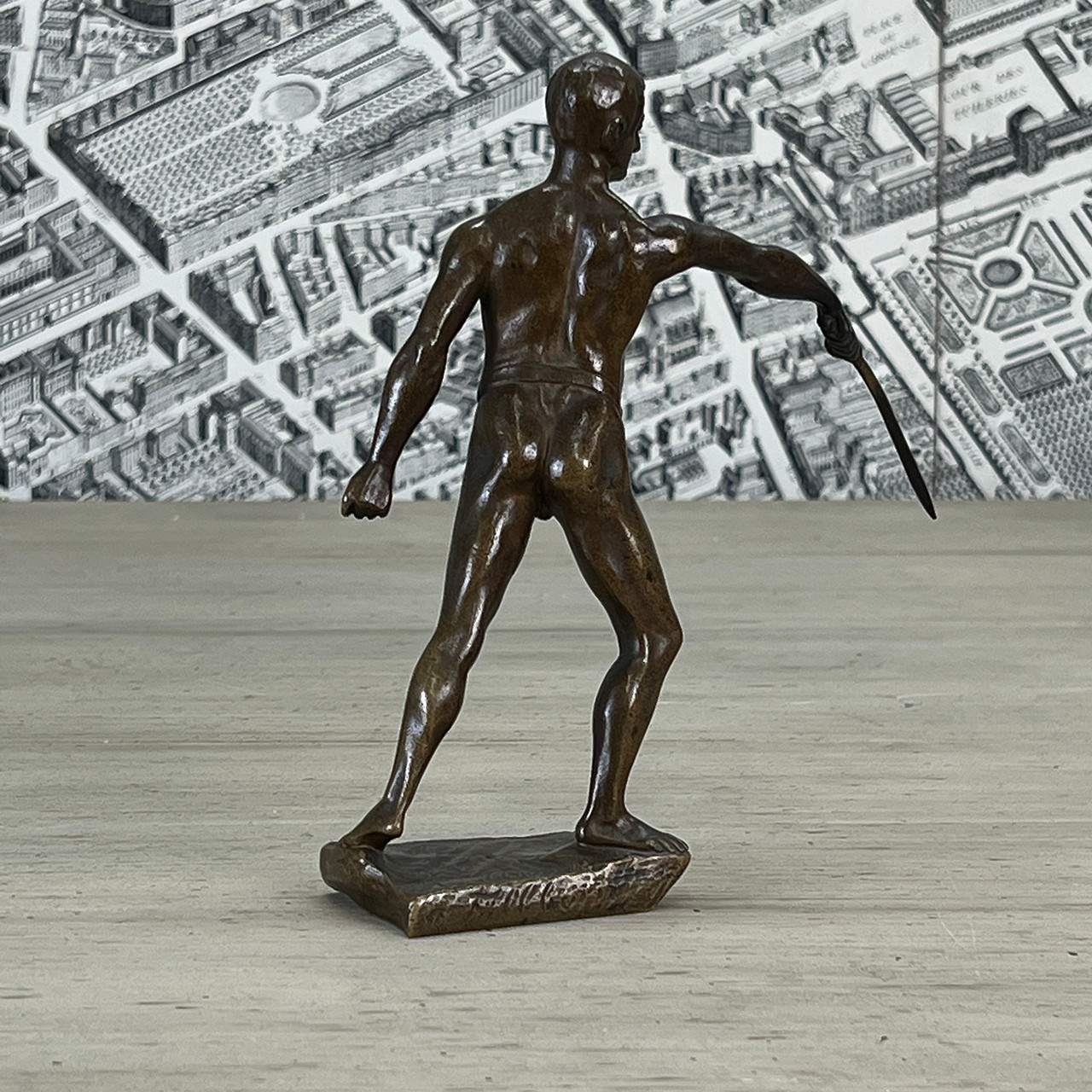 Bronze Statue of Fencer from late 19th C.