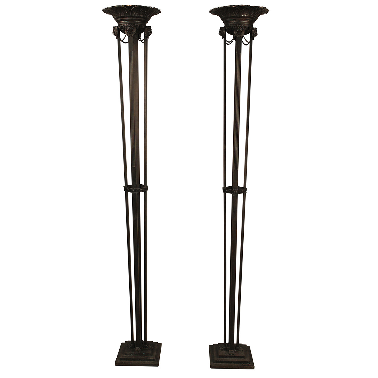 Tole Torchiere by John Lyle - PAIR