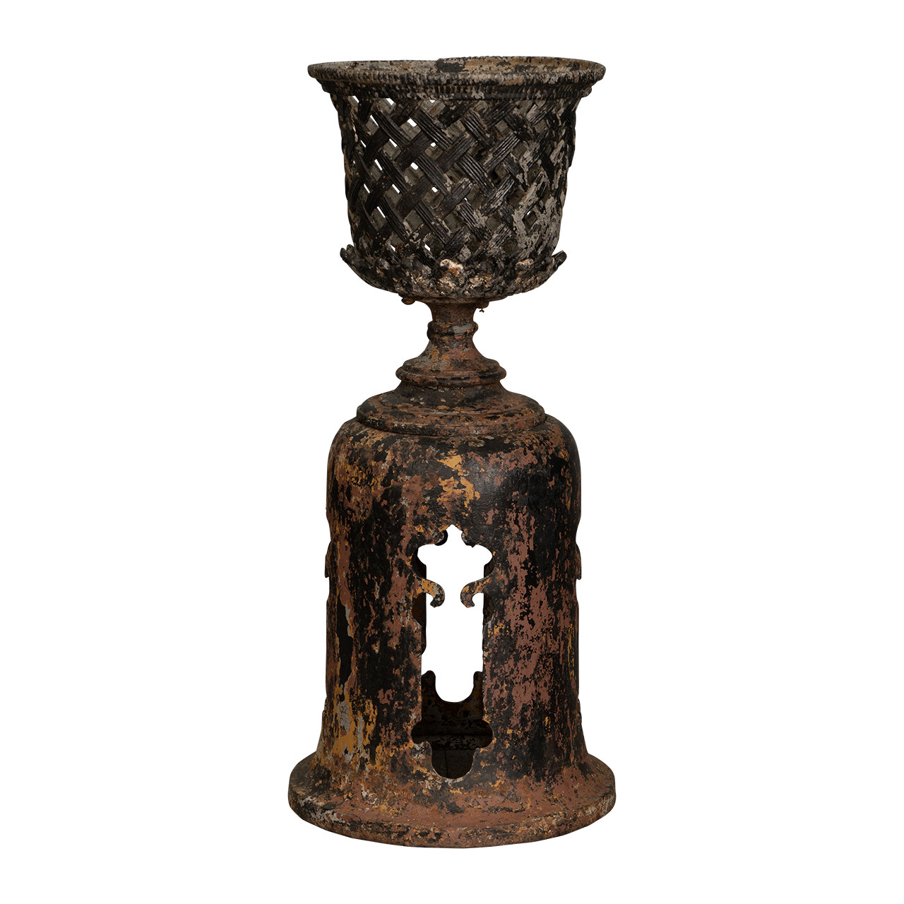 Wrought Iron Lattice-Work Planter, Late 19th c.