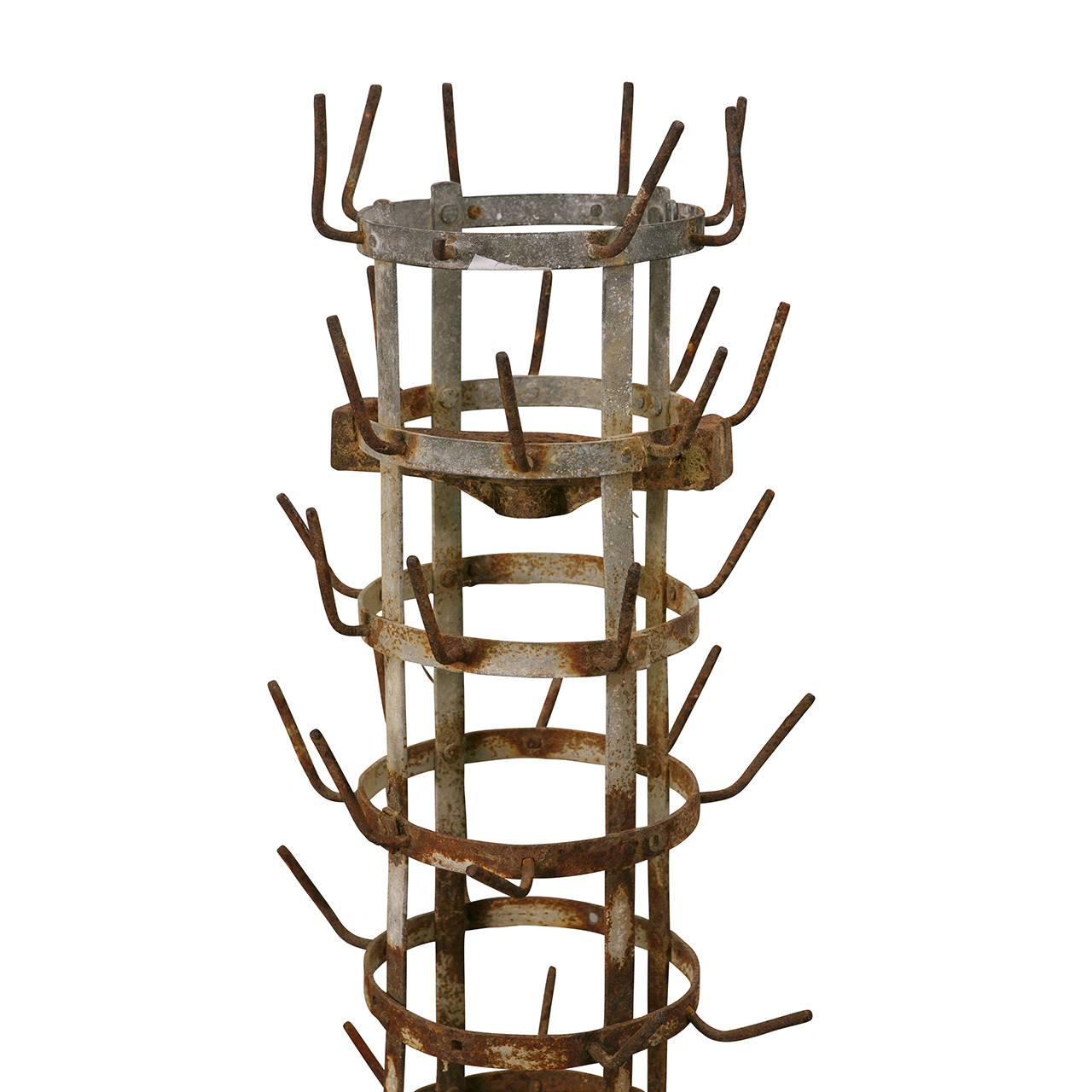 Vintage French Standing Wine Bottle Drying Rack #2