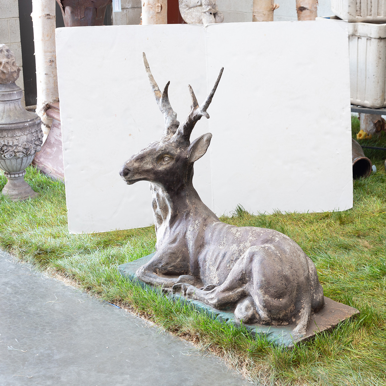 Stone Sculpture of a Stag - French late 19th. C