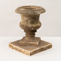 Vintage Carved Marble Planter #4