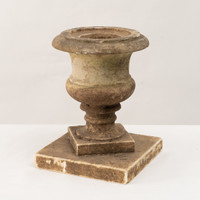 Vintage Carved Marble Planter #4