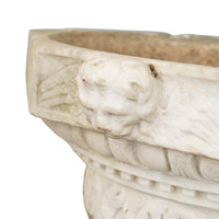 Carved Marble Garden Urn, 19th c.