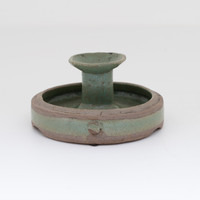 Vintage Short Celadon Oil Lamp #6