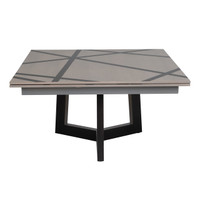Geometric Oak Dining Table w/ Pull-Out Leaves #2