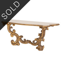 Baroque Console by Dennis & Leen - Limestone Top