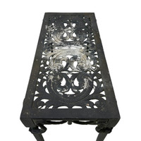 Neoclassical Outdoor Metal Console Table, Vintage #2