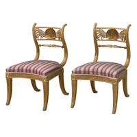 Regency Shellback Chair by Rose Tarlow-Melrose House - PAIR