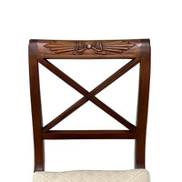 Regency Cane Bench w/ Cushion #1