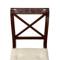 Regency Cane Bench w/ Cushion #2
