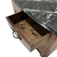 Regence Style Parquetry Commode w/ Marble Top