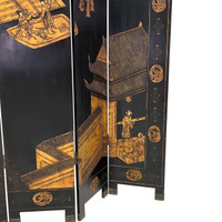Six-Fold Chinoiserie Screen