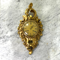 Carved & Gilded Swedish Cartel Clock