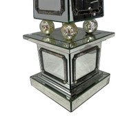 Depp Glass Neoclassical Style Mirrored Obelisk