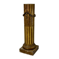 19th Century Carved Giltwood Pedestal