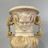 Italian Alabaster Urn, circa 1870