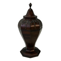 Mahogany Paneled Knife Urn