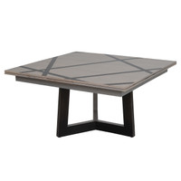 Geometric Oak Dining Table w/ Pull-Out Leaves #1